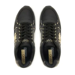 Sneakers Super Platform Donna LIU JO Maxi Wonder Plus 01 in Pelle Nera