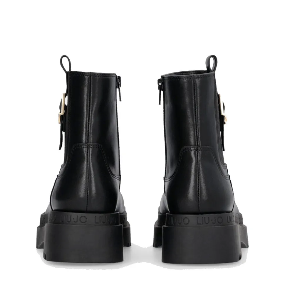 Stivaletti Platform Donna LIU JO Love 63 in Pelle Nera
