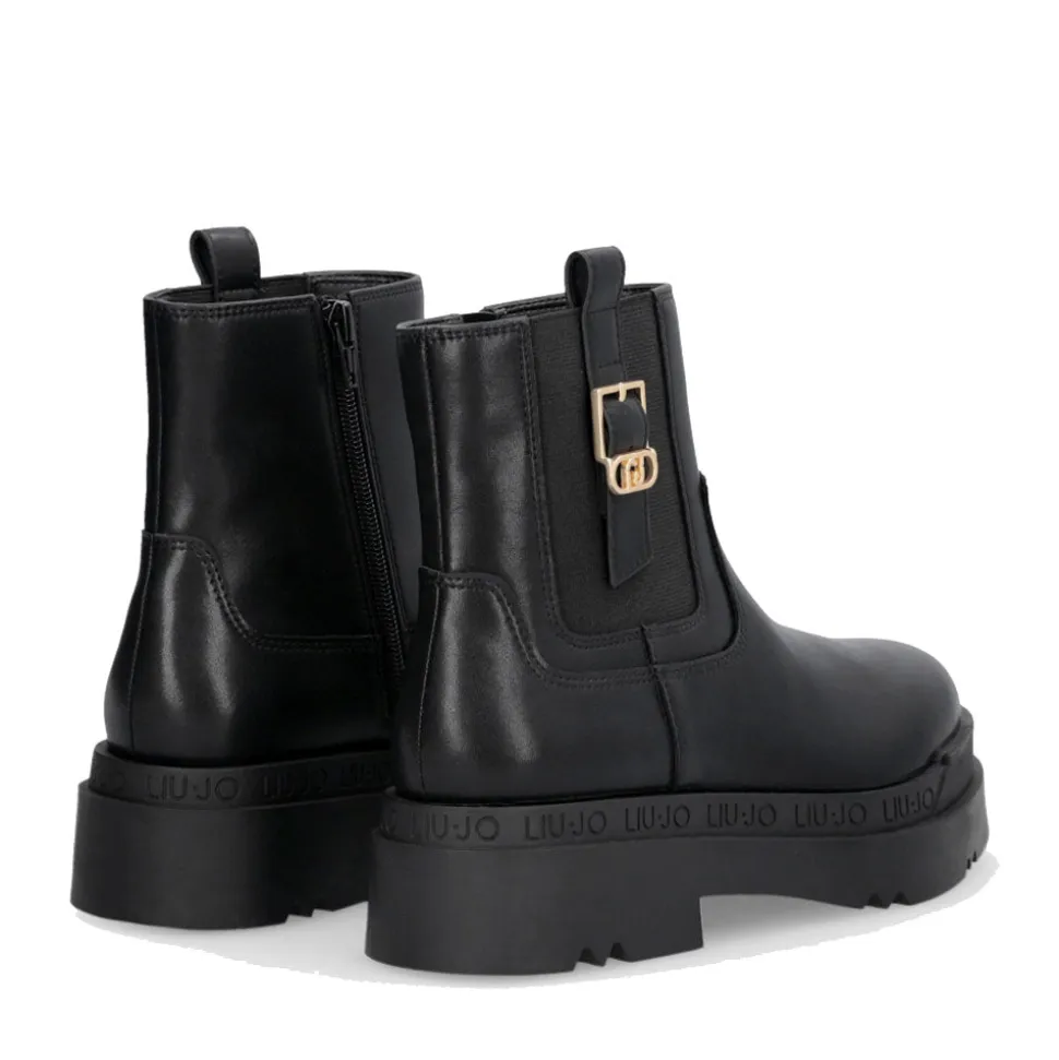 Stivaletti Platform Donna LIU JO Love 63 in Pelle Nera