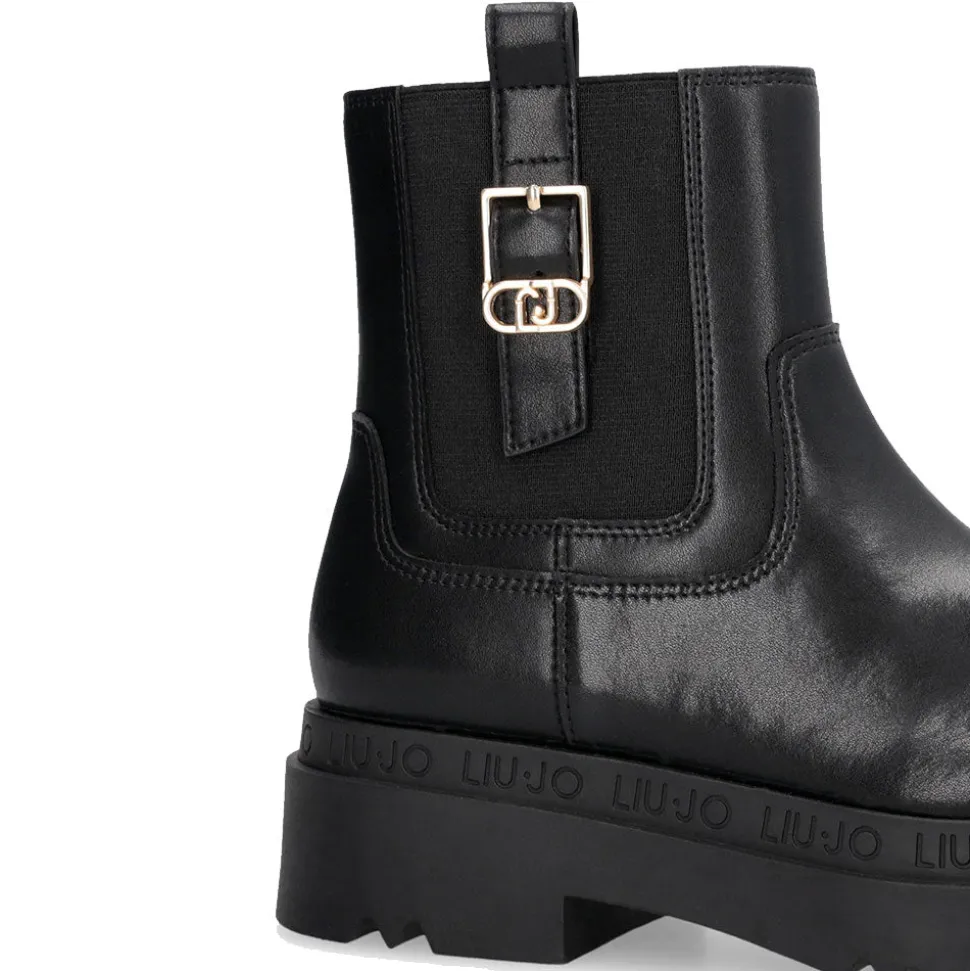 Stivaletti Platform Donna LIU JO Love 63 in Pelle Nera