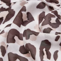 Stola Donna 90 x 180 cm LIU JO in Modal stampa Animalier Naturale