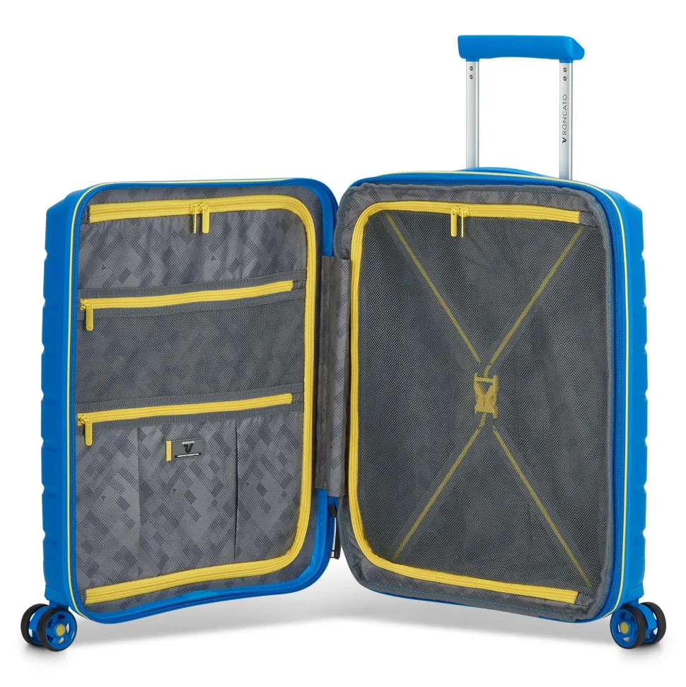 Trolley Cabina Espandibile Rigido 4 Ruote RONCATO Linea B-Flying colore Blu Cobalto