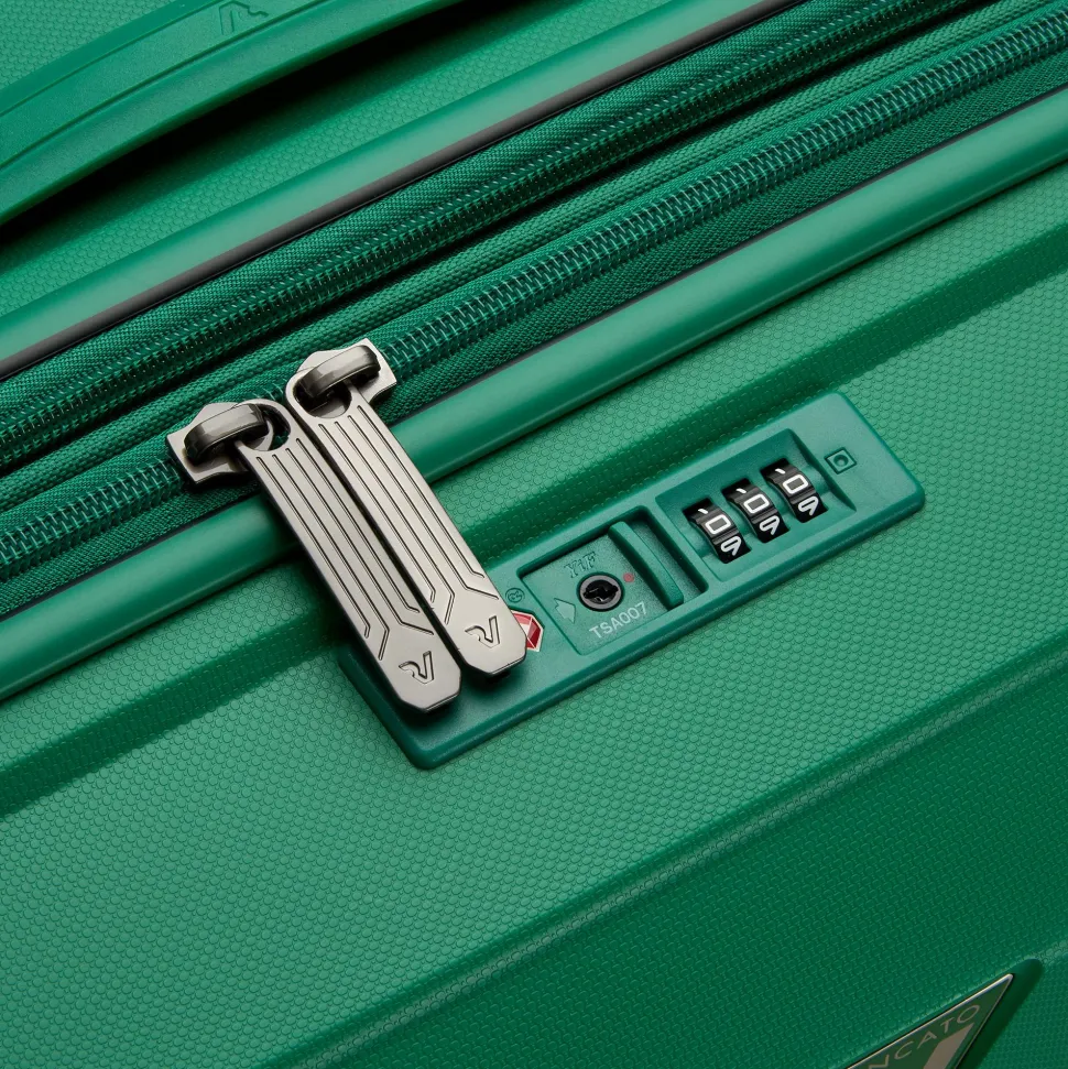 Trolley Cabina Espandibile Rigido 4 Ruote RONCATO Linea B-Flying colore Verde Brillante