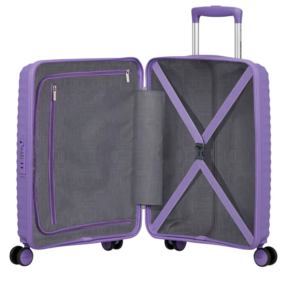 Trolley Cabina Rigido 4 Ruote AMERICAN TOURISTER linea Diablast colore Purple Pulse