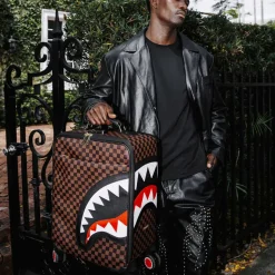 Trolley Cabina Semirigido 4 Ruote SPRAYGROUND stampa Sawtooth Sharks in Paris