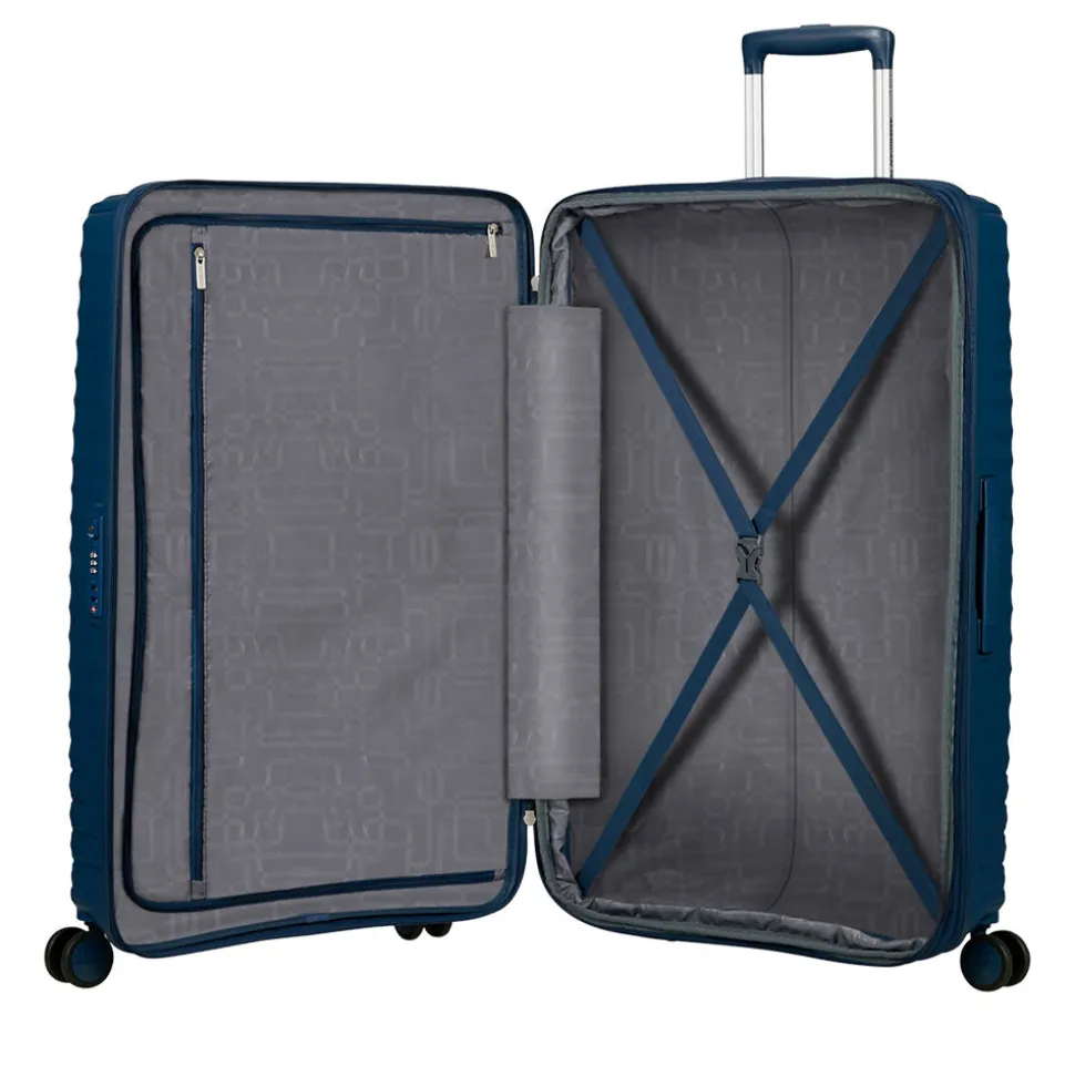 Trolley Grande Rigido Espandibile AMERICAN TOURISTER linea Diablast colore Darkwave Blue