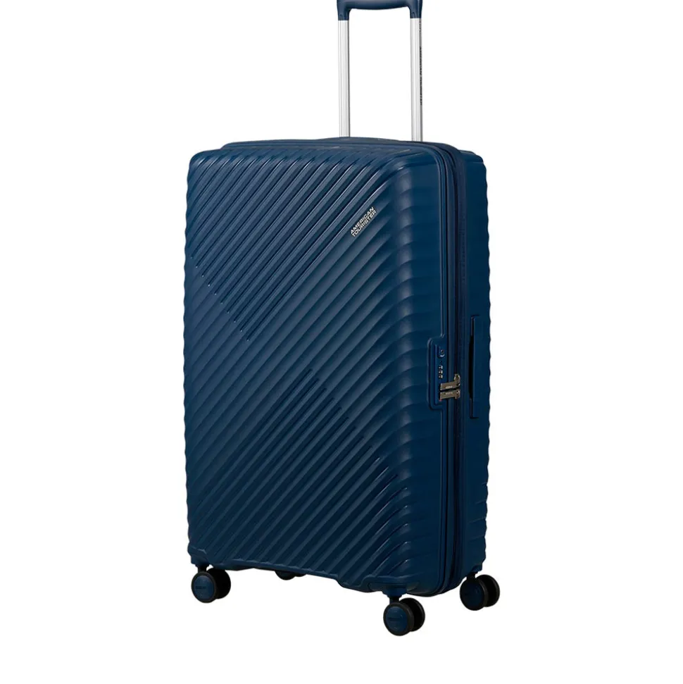 Trolley Grande Rigido Espandibile AMERICAN TOURISTER linea Diablast colore Darkwave Blue