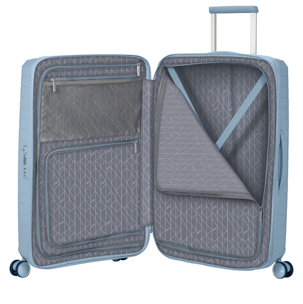 Trolley Medio Rigido Espandibile 4 Ruote AMERICAN TOURISTER linea FastForward colore Steel Blue