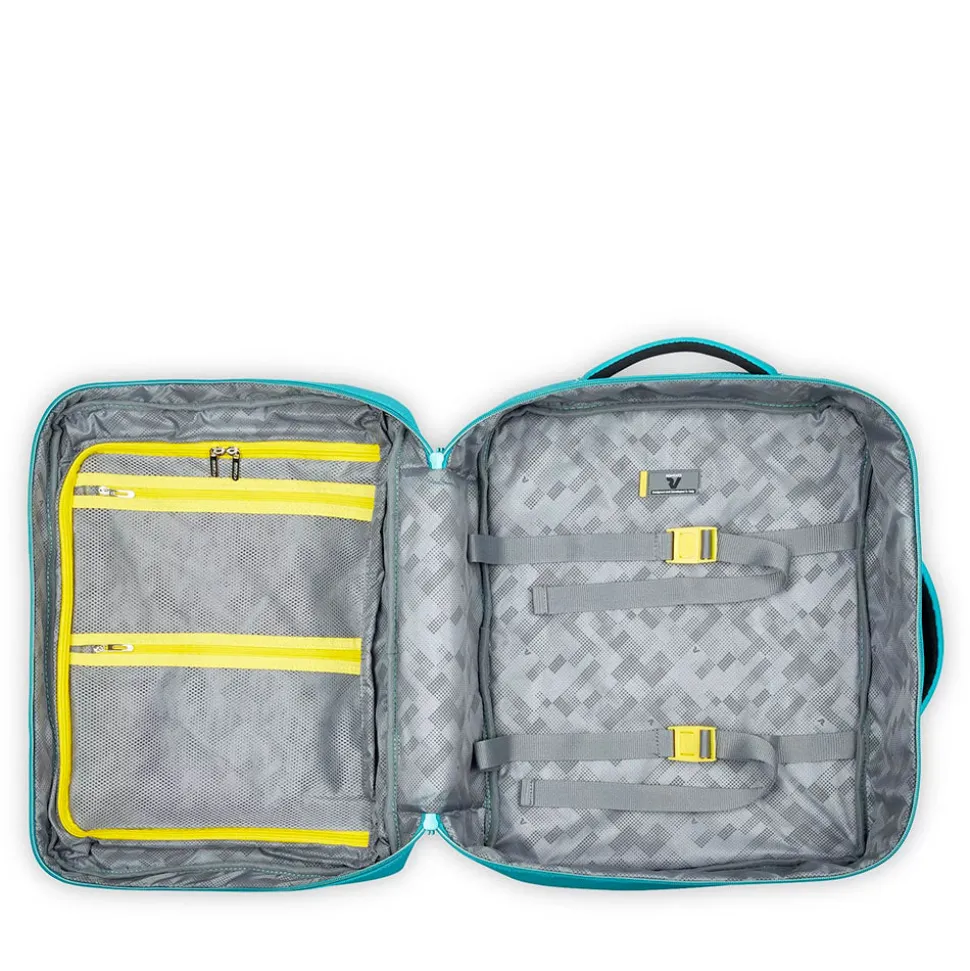 Zaino da Viaggio Underseat RONCATO linea Wanderline in Tessuto Gommato Turchese