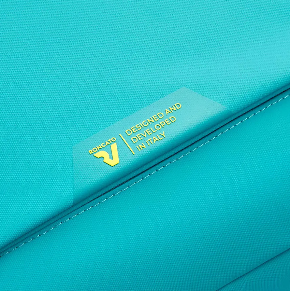 Zaino da Viaggio Underseat RONCATO linea Wanderline in Tessuto Gommato Turchese