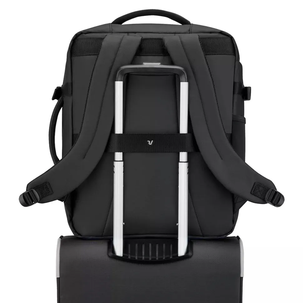 Zaino da Viaggio Underseat RONCATO linea Wanderline in Tessuto Gommato Nero
