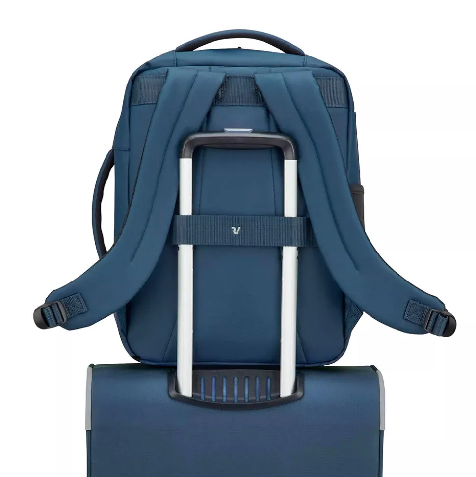 Zaino da Viaggio Underseat Small RONCATO linea Wanderline in Tessuto Gommato Blu Notte