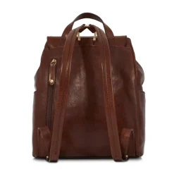 Zaino Donna con Pattina THE BRIDGE in Pelle Marrone linea Story