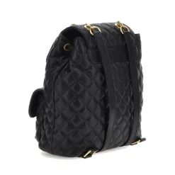 Zaino Donna GUESS Linea Giully Colore Nero Chiuso con Pattina e Coulisse