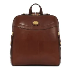 Zaino Donna THE BRIDGE in Pelle Marrone linea Story Made in Italy