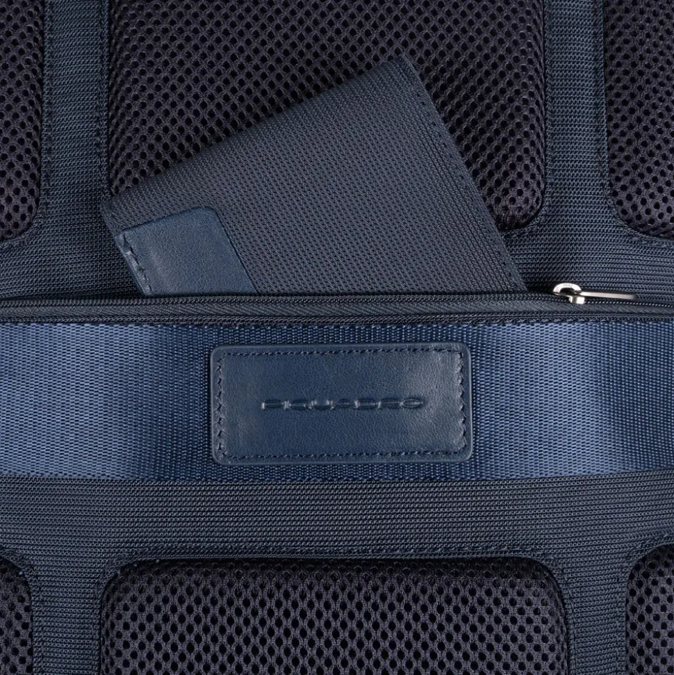 Zaino PIQUADRO Porta Pc 14" Collezione Macbeth Pelle e Tessuto CA5316S115 Blu