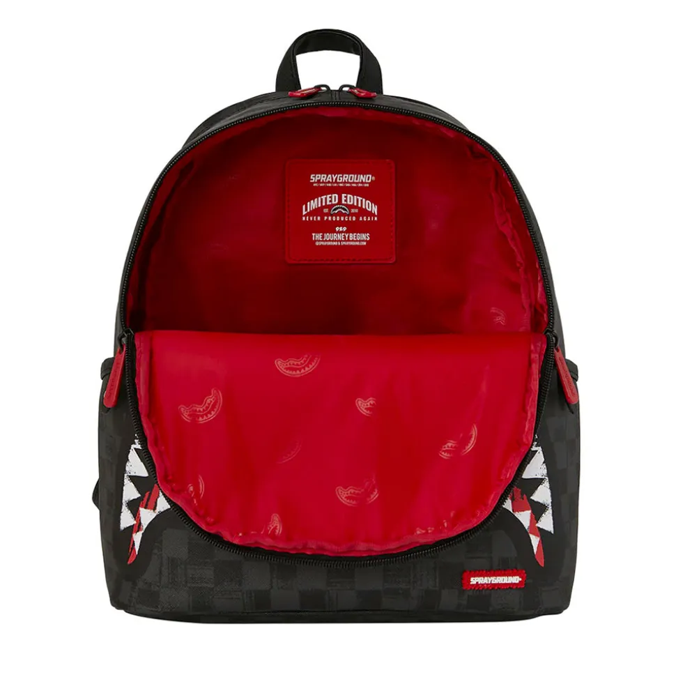 Zaino Small SPRAYGROUND stampa Scribble Shark Savage