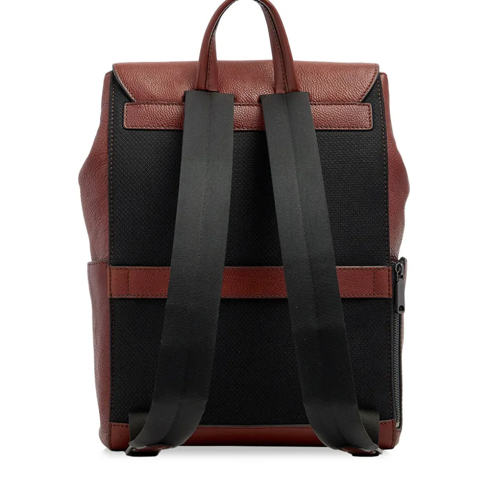 Zaino Uomo con Pattina THE BRIDGE linea Ludovico in Pelle Marrone