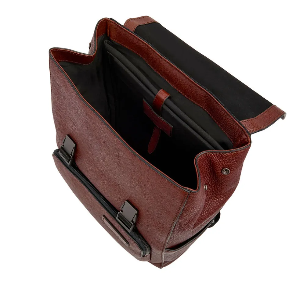 Zaino Uomo con Pattina THE BRIDGE linea Ludovico in Pelle Marrone